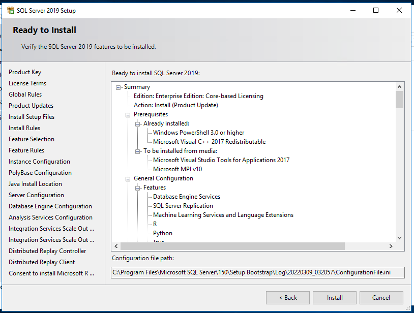 Установка MySQL Server 2019 Enterprise