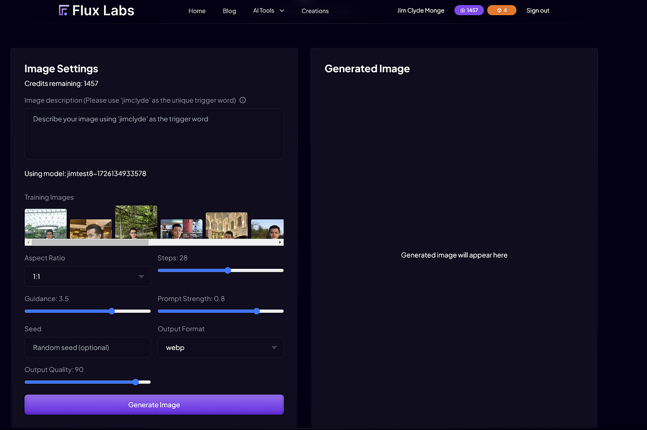 flux интерфейс