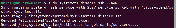 отключение OpenSSH