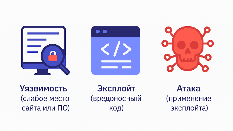 Уязвимость, атака, эксплойт.png