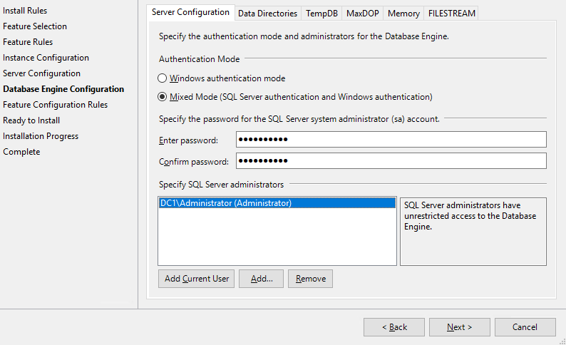 MS SQL в standalone режиме MS SQL в standalone режиме